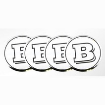 독일 튜너 브라부스 휠캡 엠블럼 4개세트 휠커버 차량, 56mm BRABUS, 1개