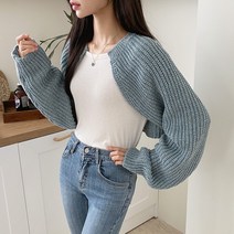 데이트샵 / 가을신상 믹스볼레로 가을니트볼레로 매장최고인기상품