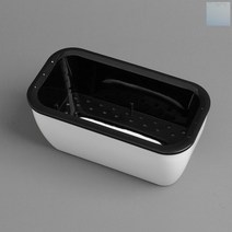 socean 불투명 직사각 저면관수 화분 18.5x9.5x8.5cm 자동 급수기 식물 플랜트 팟 선인장 스투키 화분 미니 테이블 식물