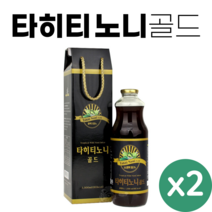 타히티 노니 골드 1000ml 노니즙 노니진액 숙성노니 주스 원액 100% 무첨가, 2개
