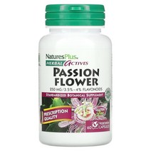 네이처스 플러스 허브 액티브 패션 플라워 250 mg 60 베지캡슐, 1PACKAGE, 상세참조