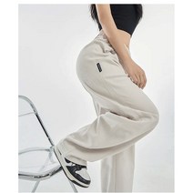 jioy 바나나 팬츠 여자 바지 여자 와이드 밴딩 팬츠