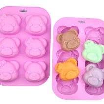 실리콘 몰드, 커플곰6구(실리콘몰드0156)