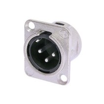 뉴트릭 NC3MDL-1 커넥터 XLR 3pin(수) 매립형 젠더 잭 플러그 컨넥터, 단품