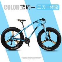 30단 광폭타이어 팻바이크 바퀴큰자전거 산악용 자전거 7단 화이트 MTB 20인치, 30 속도, 26인치, 22.파란색