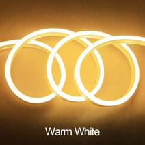 카페 네온사인 바 파티 인테리어 led 조명 라이트 장식 선물 스트립 smd2835 휴일 flex 빛 12v for rooms diy dc 방수 flexible for, 따뜻한 화이트, 1m