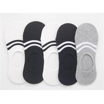 2줄 발작아보이는 남자 덧신 페이크 삭스 휴대용 구두양말 실리콘처리 로퍼양말 단화