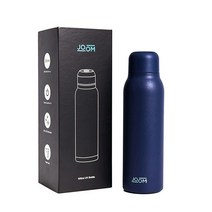 Joom 셀프 클리닝 물병 단열 스테인리스 스틸 U5 정수기 포함 90초 안에 스마트 순수한 591.5ml(20온스) 176236, 미드나잇 블루
