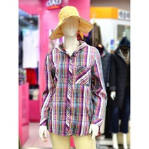 올리비아로렌 간절기 체크 아우터형 셔츠 VVCNLXS2261