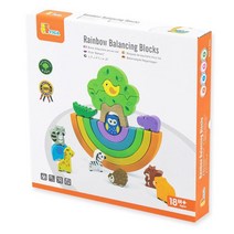 18개월 균형잡기 쌓기 숲속 동물 나무 무지개 블럭 집중력 아이블록 어린이집교재 교구재