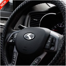 기아 전후방 튜닝 K 엠블럼 핸들 엠블럼 K3 K5 K7 K9 두가지 색상, 02.레드, C TYPE(60mm 핸들용)