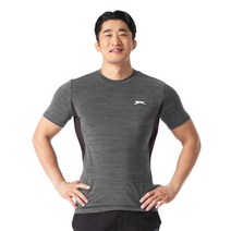 Slazenger 허리케인 옆매쉬 기능성 라운드넥 반팔 쿨티셔츠 냉감 등산 SZ342