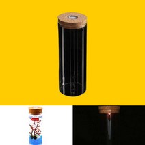 puttory 마리모 반려 식물 키우기 유리병 코르크 LED 공기정화식물 수경재배식물 24 X 8CM