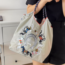 [당일발송] 라지사이즈 자수에코백 숄더백 보부상가방