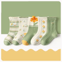 그린 플라워 양말세트 ML22919-SC