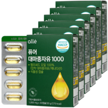 알레 퓨어 대마종자유 1000, 30캡슐, 6박스