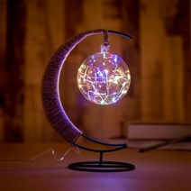 (GTS10158)초승달 플라즈마 LED 무드등 USB 생일선물 테이블조명