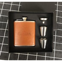 휴대용 위스키 mini 7oz pu 가죽 포장 금속 위스키 flagon 광택 304stainless steel 알코올 깔때기 힙 플라스크 세트 블랙 선물 상자 lppunk, 세트 어 6