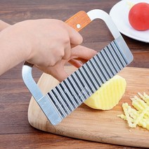 만능 양배추 채칼 전동 자동 나무 감자 그리드 슬라이서 웨이브 나이프 야채 강판 골판지 그물 쵸퍼 커터, 05 Chopper Wave knife
