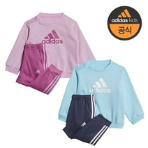 아디다스 80cm 100cm 유아 BOS LOGO 봄 맨투맨+팬츠 상하세트