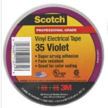 오너클랜 3M 고급형 전기 절연테이프 35 바이올렛 고무 전선, 1개