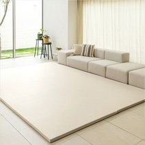 파크론 크림아이보리 빅베어베베 PU 항균폴더매트 거실형