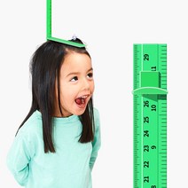 모두달라 실용적인 온가족 어린이 키재기자 키측정기, 연두