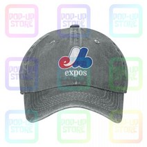 Montreal Expos 야구 퀘벡 캐나다 로얄 워시 데님 모자 트럭 운전사 남여, [01] One Size, [03] Gray