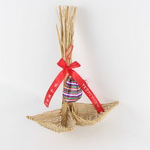 국산 복조리 한쌍 l 색동 복주머니 복조리개 신년선물, M. 13cm x 길이 35cm(2개 한쌍)