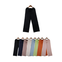 8color 여자 고무줄 와이드 니트 통바지