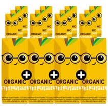 오가닉쥬스 크니쁘니 100% 유기농 오렌지&망고, 12개, 125ml