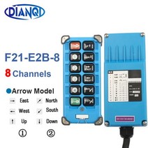 호이스트 리모콘 산업용 크레인 무선 리모컨 제어 리프트, F21-E2B-8, AC 110V, 1 AND 1 + VHF 310-331mhz