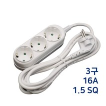 DS 동서 멀티콘센트 3구 멀티탭 전선형, 1개, 3m