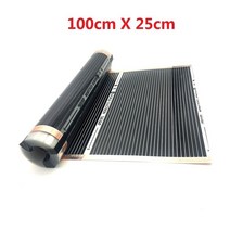 보일러분배기 교체 부품 밸브 보일러파이프 배관 장비 MINCO 열 100cmX25cm 적외선 전기 난방 필름 탄소 섬, 한개옵션0