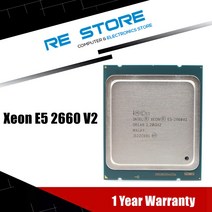 CPU 인텔 제온 E5 2660 V2 SR1AB CPU 프로세서 10 코어 2.20GHz 25M 95W E52660V2, 한개옵션0
