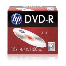 HP DVD-R 공디스크 케이스 16X4.7GB 10P -M/CD케이스, 상세페이지 참조
