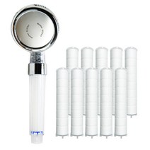 마더센트 3단분사 필터샤워기+추가 리필필터 10개, 1개