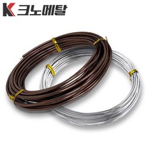 500g 분재철사 알루미늄 와이어 원예 공예 철사, 갈색500g, 1.5mm