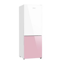 캐리어 클라윈드 KRNC250PSM1 250L 파스텔 글램글라스 핑크 콤비냉장고 무료설치, 단품