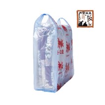손잡이 대형비닐 10호의류 이불 인쇄 봉투 76x110cm 50매, 청유백