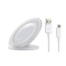 원래 삼성 EP-NG930 무선 충전기 스탠드 Qi 빠른 갤럭시 S7 S8 S9 S10 플러스 참고 8/9 아이폰 X XR 최대 1, 02 white