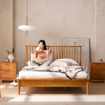 원목 수납형 저상형 침대 프레임 (디자이너스룸 이스테지아), 05 리나, 기본형