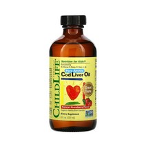 차일드라이프 퓨어 아틱 코드 리버 오일 어린이 오메가 3 내추럴 스트로베리, 237ml, 1개