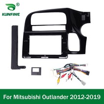 카오디오 데크 Mitsubishi Outlander 2012-2019 용 차량용 GPS 네비게이션 스테레오 라디오 Fascias 패널, 02 Frame and cables