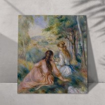 엘앤디 캔버스 명화 - 르누아르 풀밭에서