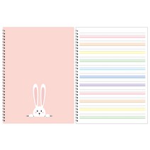 잉글리쉬아뜰리에 by Janice 애니멀테마 좁은칸 3줄 영어노트 6권세트, Rabbit 토끼 6권
