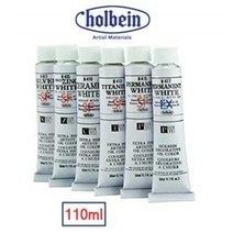 홀베인 유화 물감 110ml 징크화이트 티타늄화이트 대용량화이트 / 옵션선택, H519 Ceramic White SF