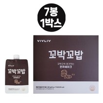꼬밥꼬밥 식사대용 택1, 초코 40g*7포입, 1개, 40g