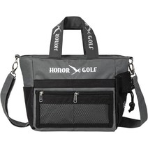 HONOR GOLF 호너 골프 라운드 백 [11 포켓 탑재 방수 가공] 골프 카트 백 미니 토트 백 라운드 파우치 골프, 03 화이트/블루