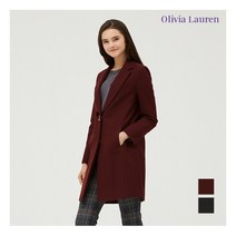 올리비아로렌 테일러드 체크 롱자켓 VOPFUUW9321
